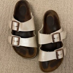 rose gold birkenstocks